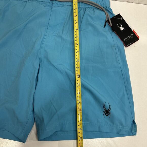 SPYDER Mens Blue 9" Swim Board Shorts Breathable Quick Dry Stretch Mesh Sz Med - Picture 9 of 11